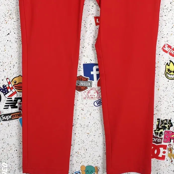 [BUNJANG] Travis Red Functional Belted Pants - Women&