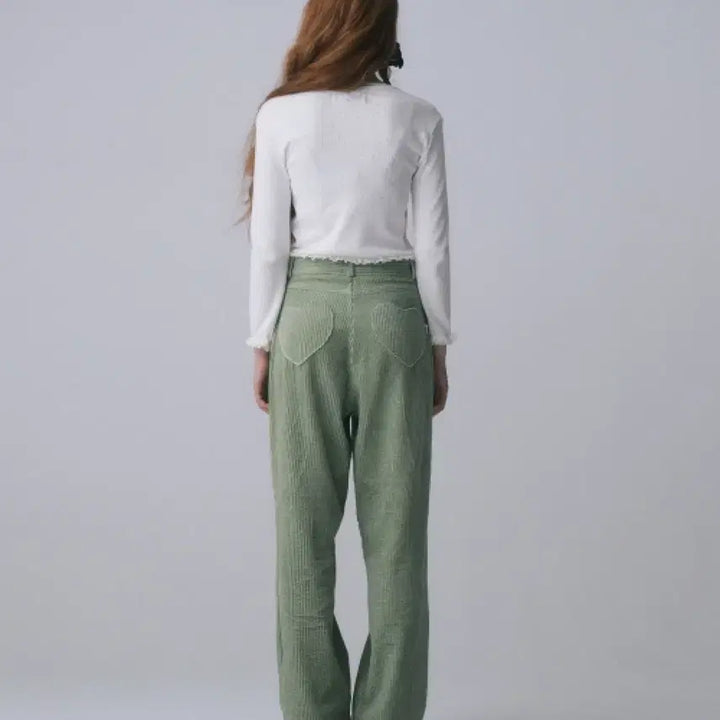 [BUNJANG] Fun From Fun Heart Pocket Corduroy Pants / {정가 13.8 새상품} 펀프롬펀 하트 포켓 코듀로이 바지 팬츠 M