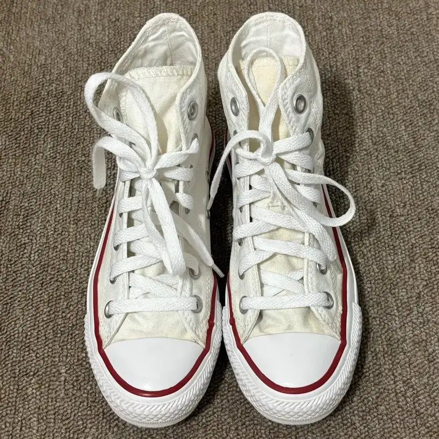 [BUNJANG] Converse Chuck Taylor All Star White Sneakers / 컨버스 척테일러 올스타 화이트 220