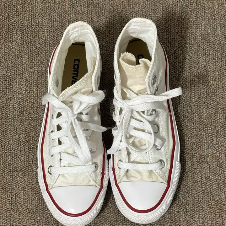 [BUNJANG] Converse Chuck Taylor All Star White Sneakers / 컨버스 척테일러 올스타 화이트 220
