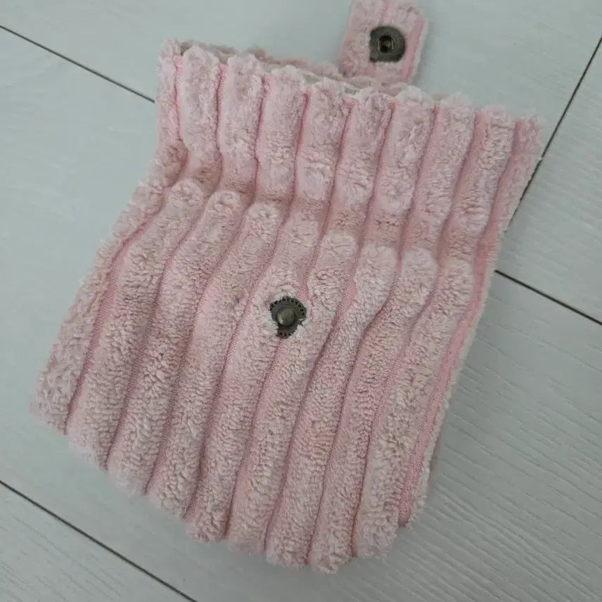 [BUNJANG] LUFF Pink Corduroy Card Wallet Pouch / LUFF 핑크 코듀로이 카드지갑 파우지