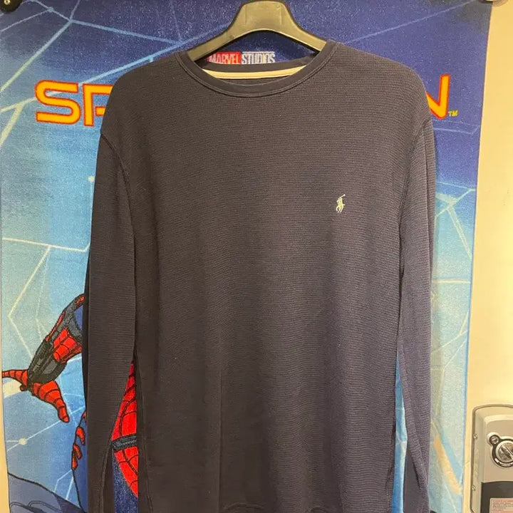 [BUNJANG] Polo Ralph Lauren Waffle Long Sleeve T-Shirt / 폴로 랄프로렌 긴팔 와플 티셔츠 네이비 가슴53 기장70