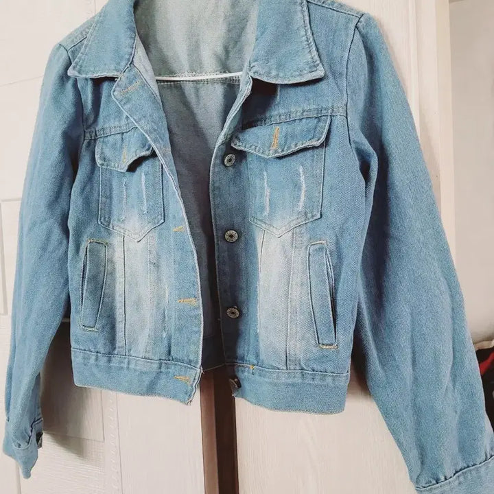 [BUNJANG] Light Wash Denim Jacket Women&