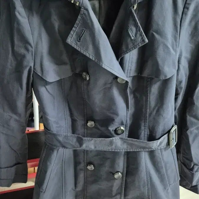 [BUNJANG] Triana Navy Trench Coat / 트리아나 네이비 트렌치코트