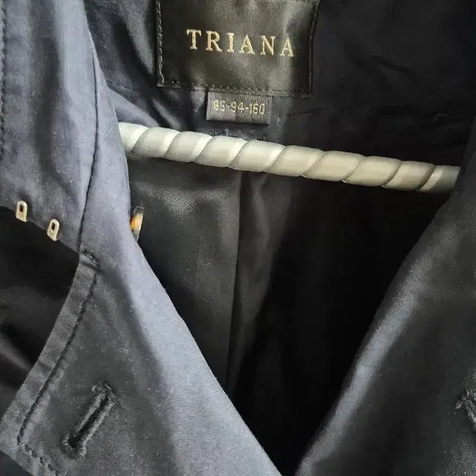 [BUNJANG] Triana Navy Trench Coat / 트리아나 네이비 트렌치코트