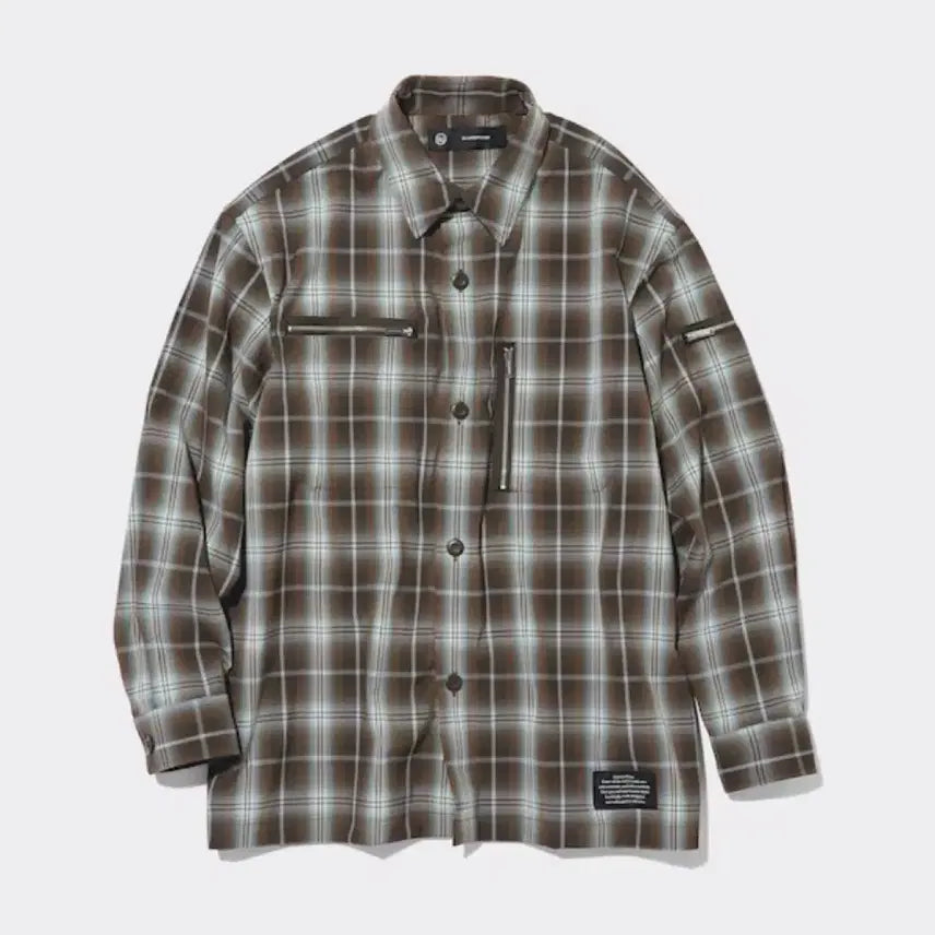 [BUNJANG] GU Undercover Zip Detail Shirt / (M)GUxUndercover 언더커버 집 셔츠