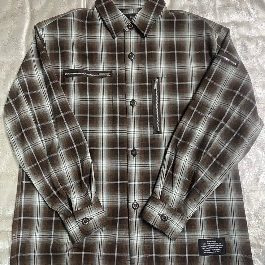 [BUNJANG] GU Undercover Zip Detail Shirt / (M)GUxUndercover 언더커버 집 셔츠