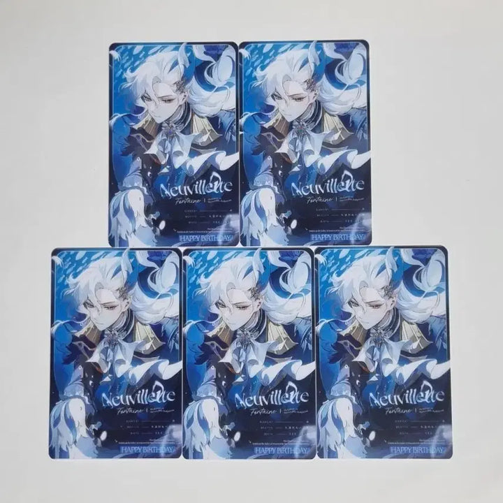 [BUNJANG] Genshin Impact Neuvillette Photocard (Furina Back) / 원신 원신카페 ㅅㅈ님 느비예트 포카 뒷면 푸리나 팝니다
