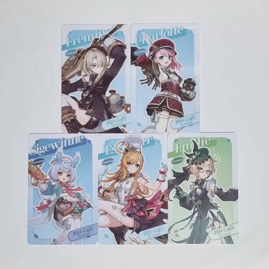 [BUNJANG] Genshin Impact Neuvillette Photocard (Furina Back) / 원신 원신카페 ㅅㅈ님 느비예트 포카 뒷면 푸리나 팝니다
