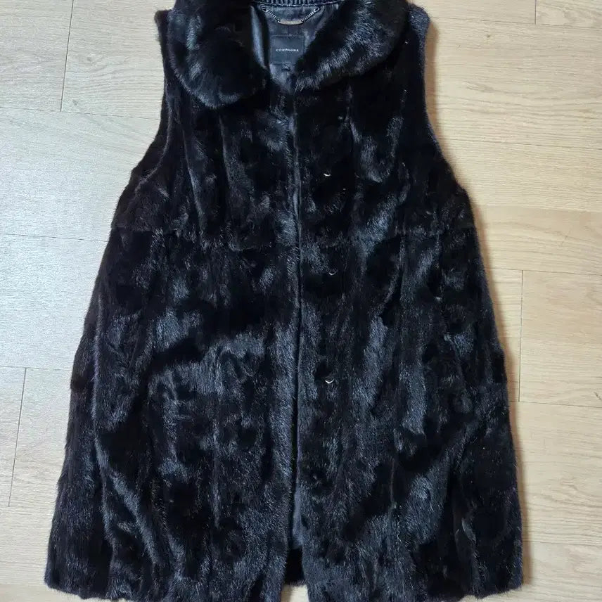 [BUNJANG] COMPAGNA Black Mink Vest / COMPAGNA 블랙 밍크 베스트 조끼