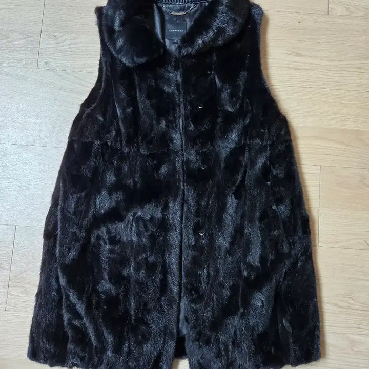 [BUNJANG] COMPAGNA Black Mink Vest / COMPAGNA 블랙 밍크 베스트 조끼
