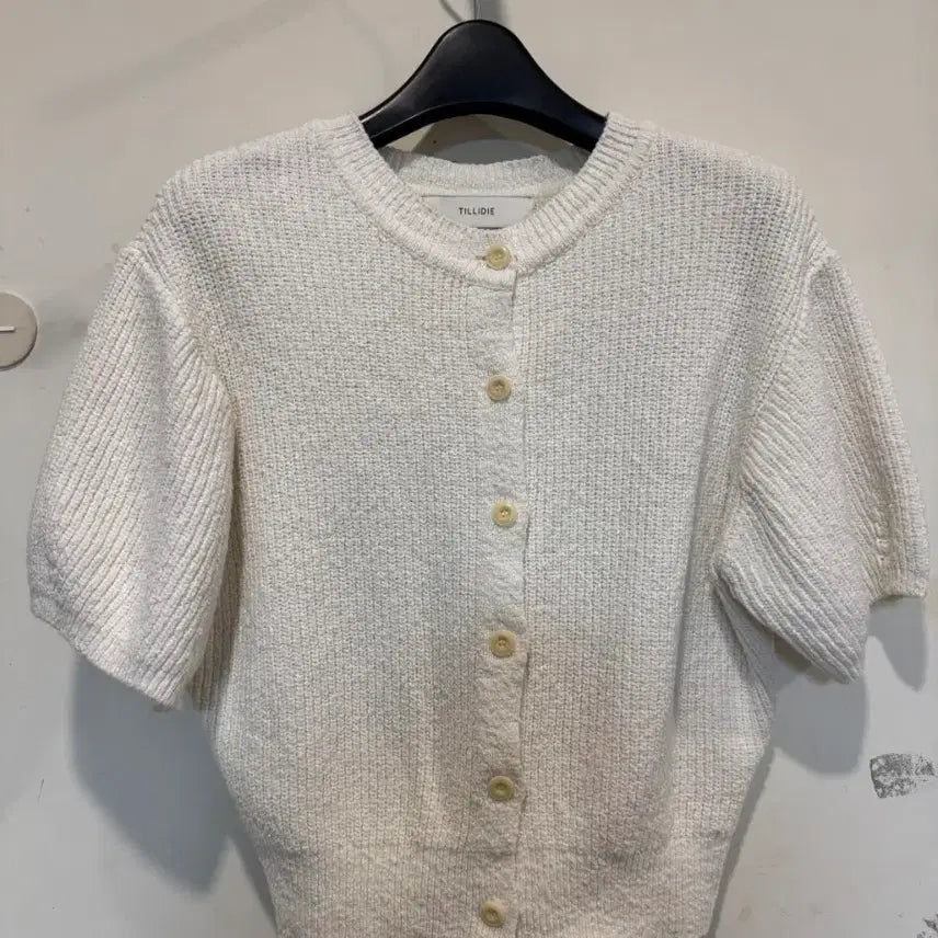 [BUNJANG] Til Edaie Short Sleeve Knit Cardigan / 틸아이다이 반팔니트 가디건