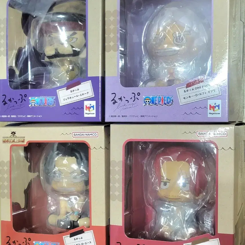 [BUNJANG] One Piece Look Up Figures Luffy, Shanks, Ace, Mihawk Bundle Set / 택포) 원피스 룩업 피규어 루피 샹크스 에이스 미호크 일괄