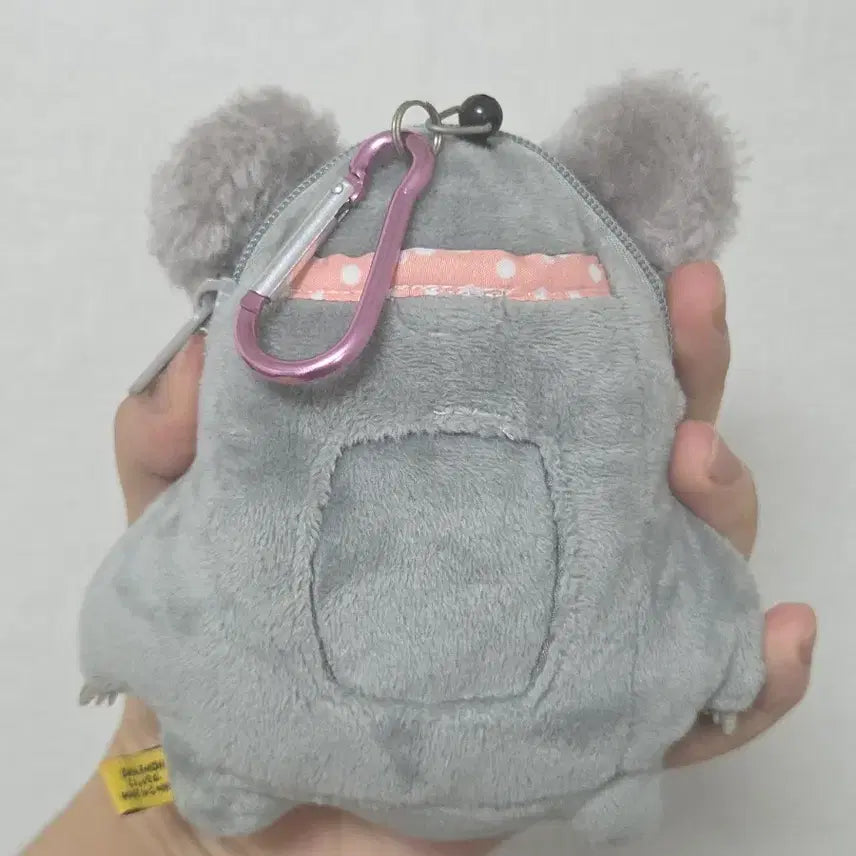 [BUNJANG] Grey Koala Coin Purse Doll Keyring with Pass Holder / 회색 코알라 동전지갑 인형 키링 릴패스