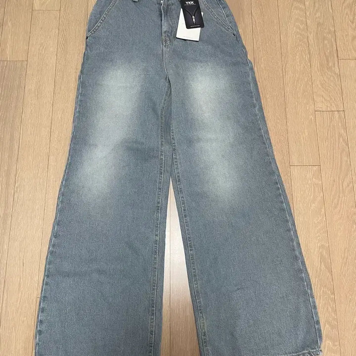 [BUNJANG] SonnRecipe Wide Denim Pants / 새상품)소녀레시피 자체제작 워싱 와이드 데님 팬츠