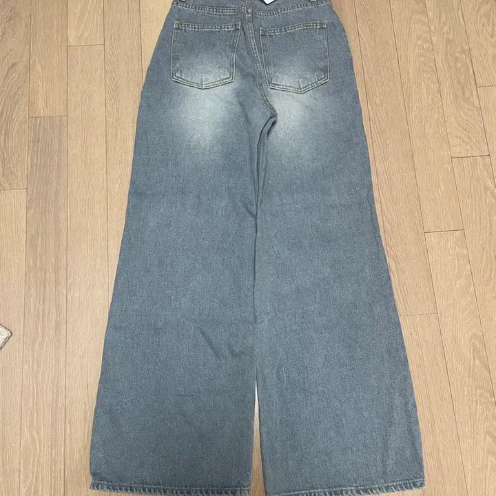 [BUNJANG] SonnRecipe Wide Denim Pants / 새상품)소녀레시피 자체제작 워싱 와이드 데님 팬츠