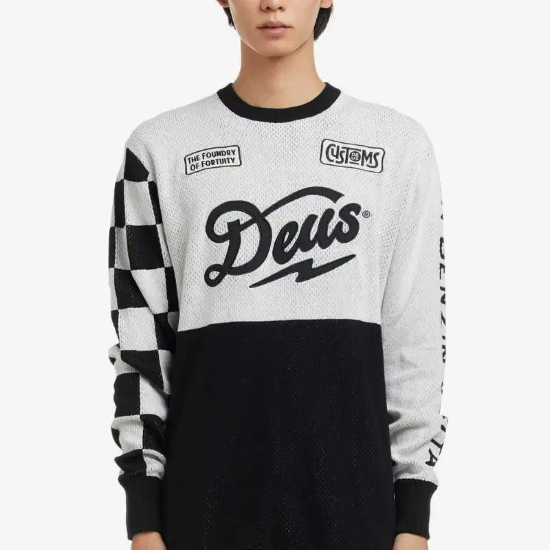 [BUNJANG] Deus Ex Machina Moto Knit Sweater / 데우스엑스마키나 모토 니트
