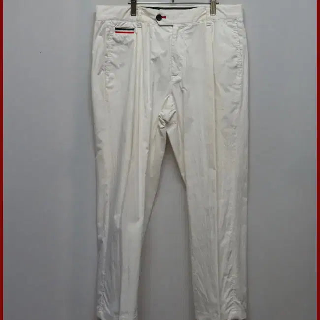 [BUNJANG] Lacoste White Cotton Pants 32 inch / 라코스테/하얀색 면바지/32인치/따봉구제