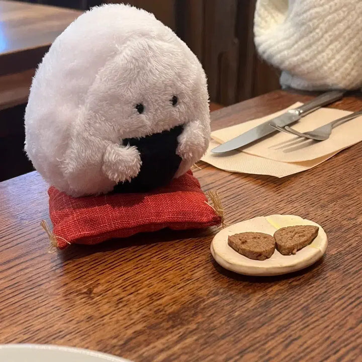 [BUNJANG] Onigiri-san Mascot Nui Plushie Rice Ball / 눈동자 오니기리상 누이 주먹밥 인형 일본 고전 마스코트