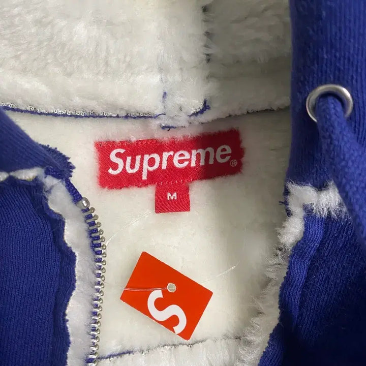 [BUNJANG] Supreme Faux Shearling Hooded Jacket / (M)슈프림 21FW 폭스 세어링 후드 자켓