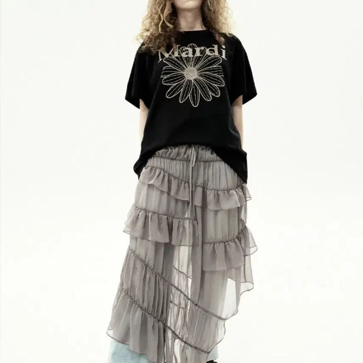 [BUNJANG] Mardi Mercredi Black T-shirt / 마르디메크르디맨블랙반팔