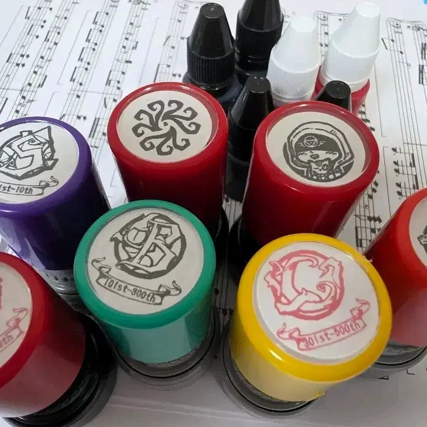 [BUNJANG] Identity V Emblem &amp; Character Stamp Set (Prophet, Shaman) with Ink / 제5인격 휘장 및 캐릭터 도장 + 물감 (선지자 샤먼)