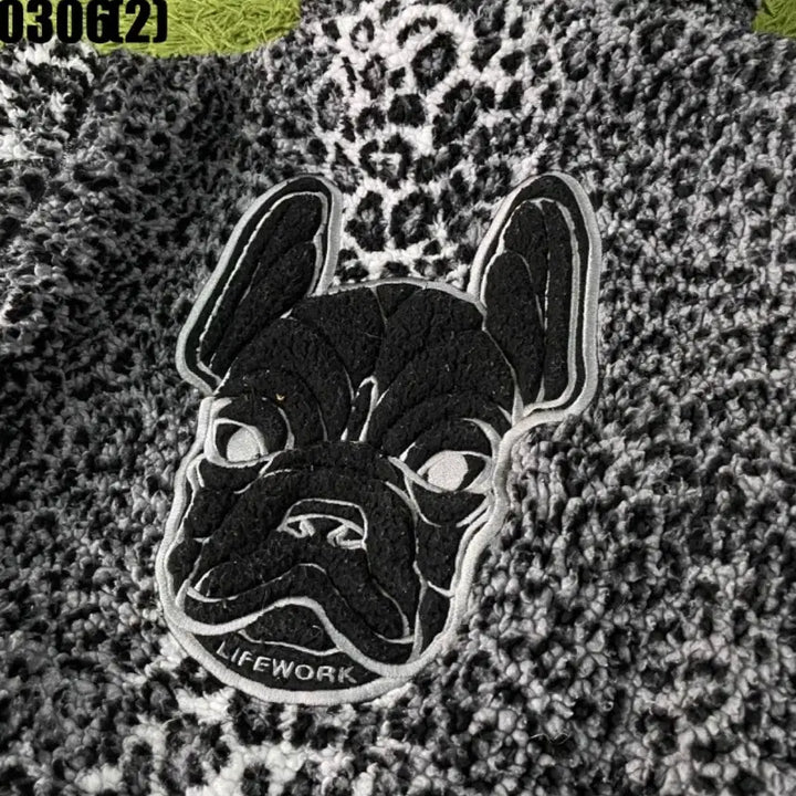 [BUNJANG] LifeWork Leopard Fleece Jumper / 라이프워크 레오파드 후리스 점퍼 양면
