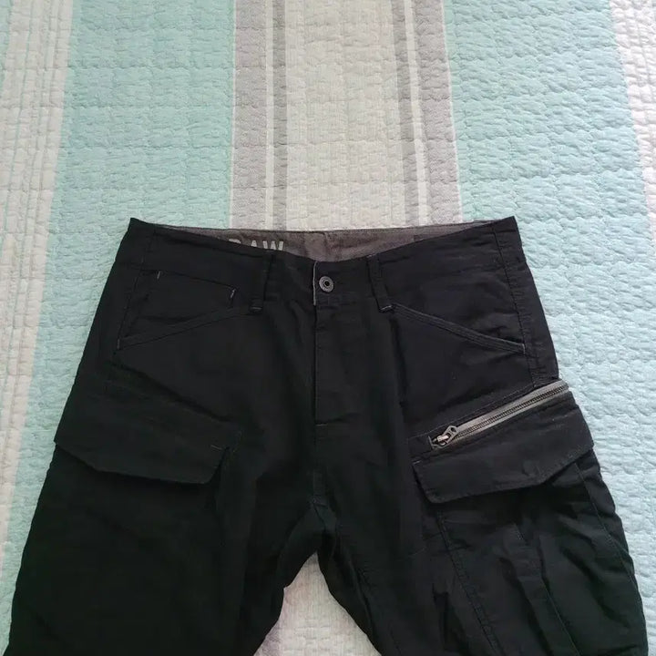 [BUNJANG] G-Star Raw Rovic Zip 3D Tapered Military Black Cargo Pants / 지스타로우 G star raw 3D 테이퍼드 밀리터리 블랙카고팬츠 34