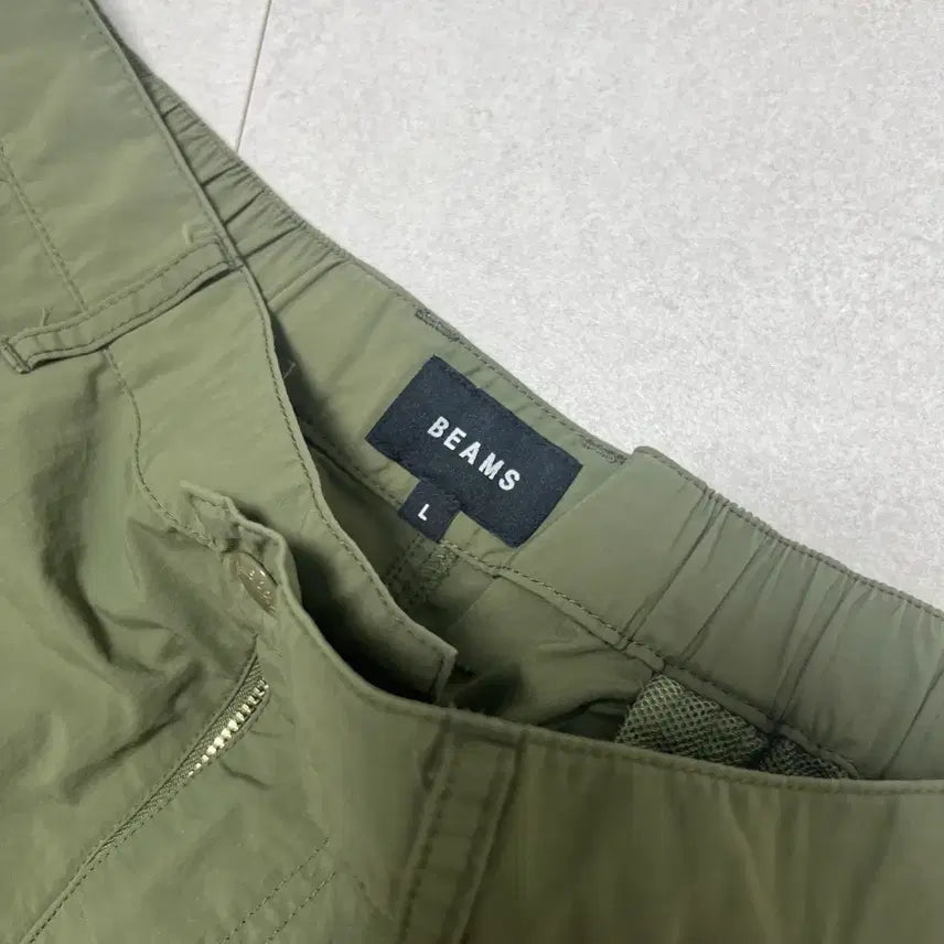 [SOLD OUT] 빔즈BEAMS 카고 반바지 L 카키