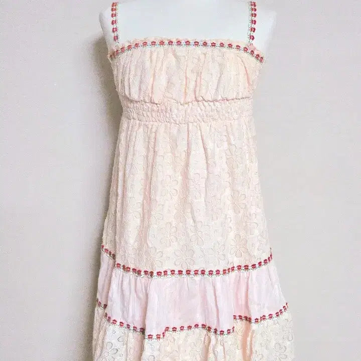 [BUNJANG] LIZ LISA Classic Embroidered Dress / 고전 리즈리사 자수원피스 히메갸루 달천깔 마즈 양산형 모리걸 엑팜 핀터깔