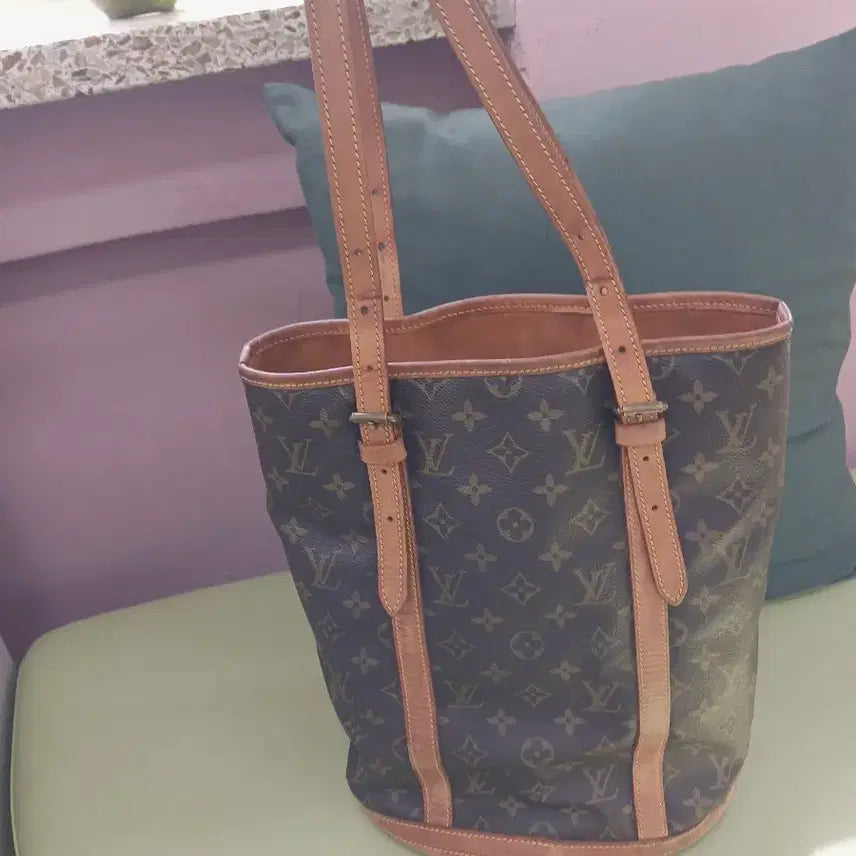[BUNJANG] Louis Vuitton Monogram Bucket Bag GM - Interior Refurbished / [정품]루이비통 모노그램 버킷백 GM 내부 리뉴얼/세탁완료/이너백포함