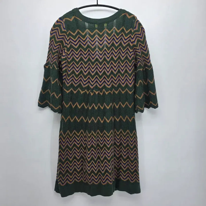 [BUNJANG] Dil Tycoon Zigzag Knit Long Cardigan / 지그재그 니트 롱 가디건 일본빈티지 [A20158]