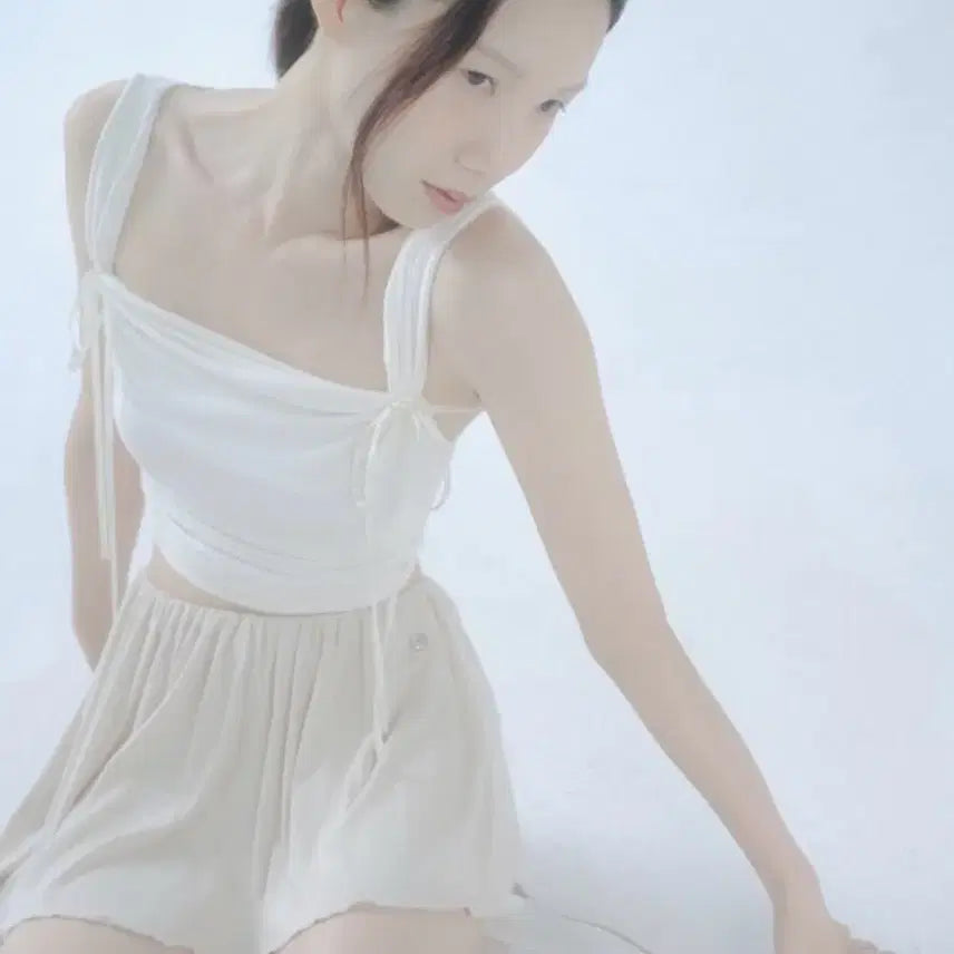 [BUNJANG] People Dewl Cowl Top Ivory / 페인오어플레져 dew cowl top ivory