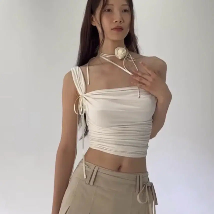 [BUNJANG] People Dewl Cowl Top Ivory / 페인오어플레져 dew cowl top ivory