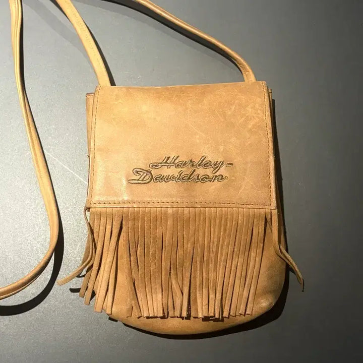 [BUNJANG] Harley Davidson Western Leather Crossbody Bag / 할리데이비슨 웨스턴 가죽 크로스백