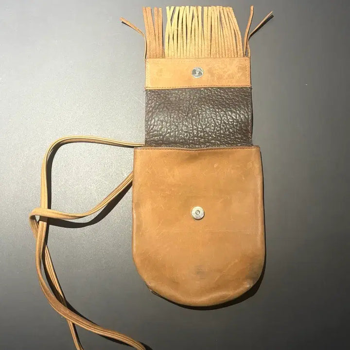 [BUNJANG] Harley Davidson Western Leather Crossbody Bag / 할리데이비슨 웨스턴 가죽 크로스백