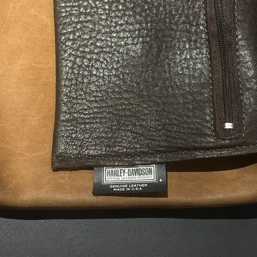 [BUNJANG] Harley Davidson Western Leather Crossbody Bag / 할리데이비슨 웨스턴 가죽 크로스백