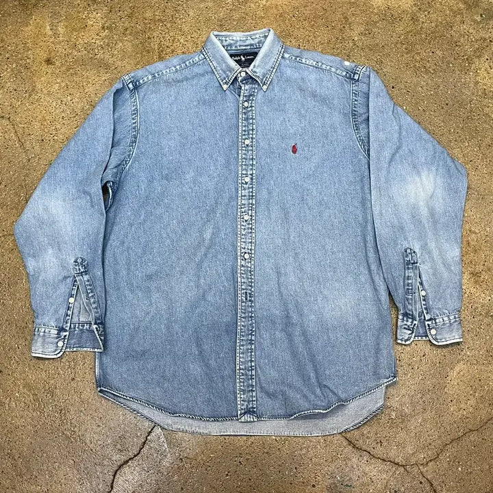[BUNJANG] Polo Ralph Lauren Denim Shirt / 미국 빈티지 폴로 랄프로렌 데님 셔츠 남방