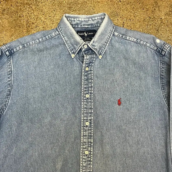 [BUNJANG] Polo Ralph Lauren Denim Shirt / 미국 빈티지 폴로 랄프로렌 데님 셔츠 남방