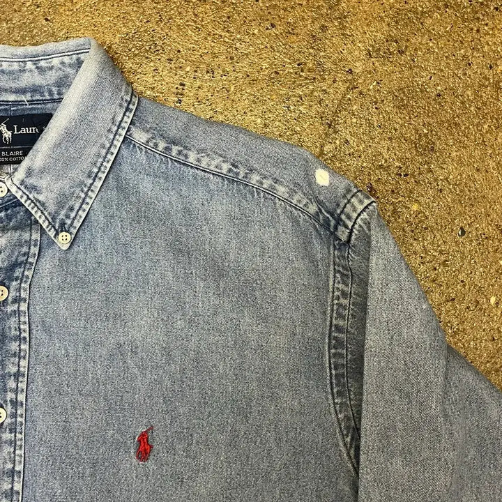 [BUNJANG] Polo Ralph Lauren Denim Shirt / 미국 빈티지 폴로 랄프로렌 데님 셔츠 남방