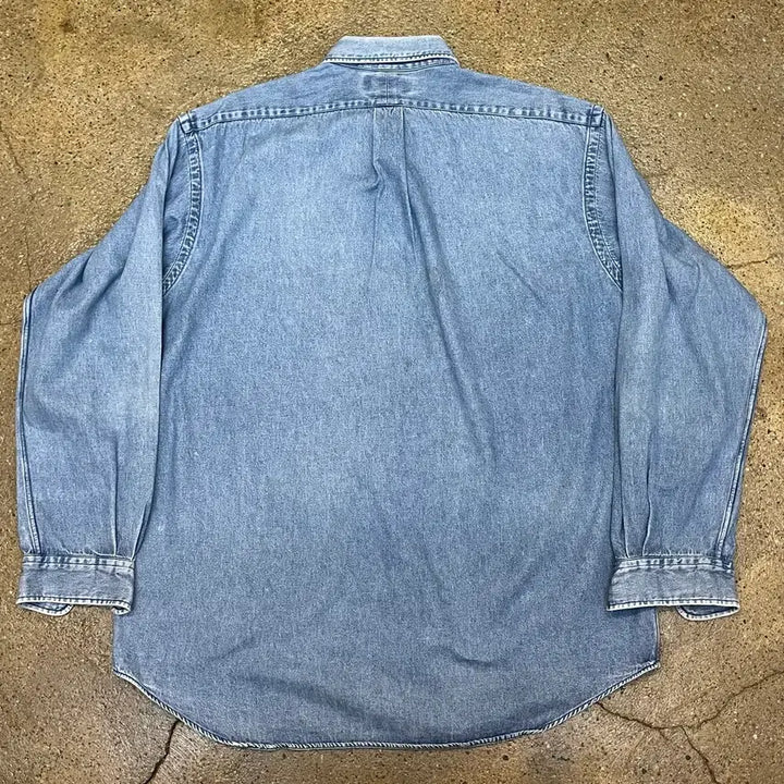 [BUNJANG] Polo Ralph Lauren Denim Shirt / 미국 빈티지 폴로 랄프로렌 데님 셔츠 남방