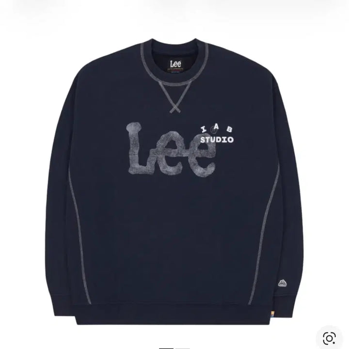 [BUNJANG] IAB Studio Lee Collaboration Set (Top &amp; Bottom) - Size L / 아이앱 스튜디오 x 리 피그먼트 스웨트셔츠 인디고 네이비 L