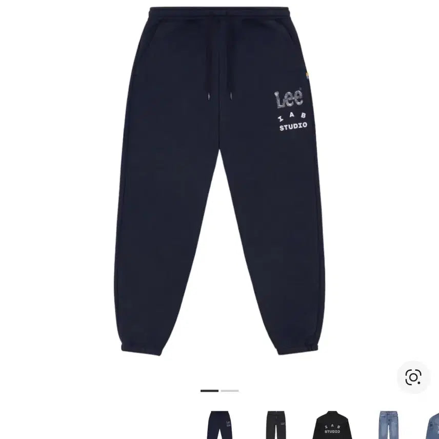 [BUNJANG] IAB Studio Lee Collaboration Set (Top &amp; Bottom) - Size L / 아이앱 스튜디오 x 리 피그먼트 스웨트셔츠 인디고 네이비 L