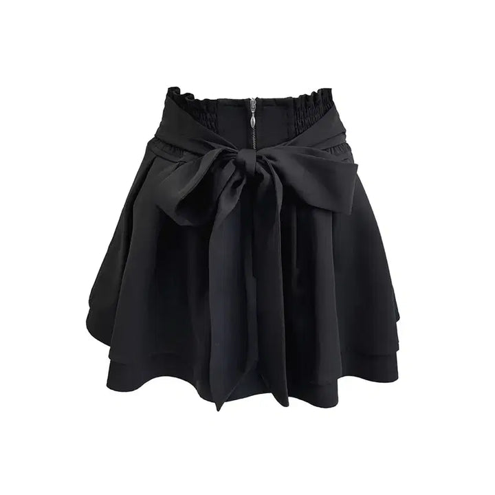 [BUNJANG] Michelle Macaron Back Ribbon Pleated Skirt XS / 미셸마카롱 백리본 미각 스커트 xs 지뢰계 양산형