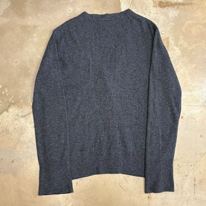 [BUNJANG] Vivienne Westwood Charcoal Wool V-Neck Cardigan / XS 비비안웨스트우드 챠콜 울 브이넥 가디건