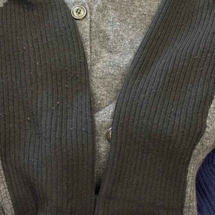 [BUNJANG] Vivienne Westwood Charcoal Wool V-Neck Cardigan / XS 비비안웨스트우드 챠콜 울 브이넥 가디건
