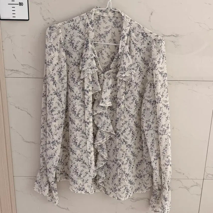 [BUNJANG] Chiffon Frill Blouse / 쉬폰 프릴 블라우스