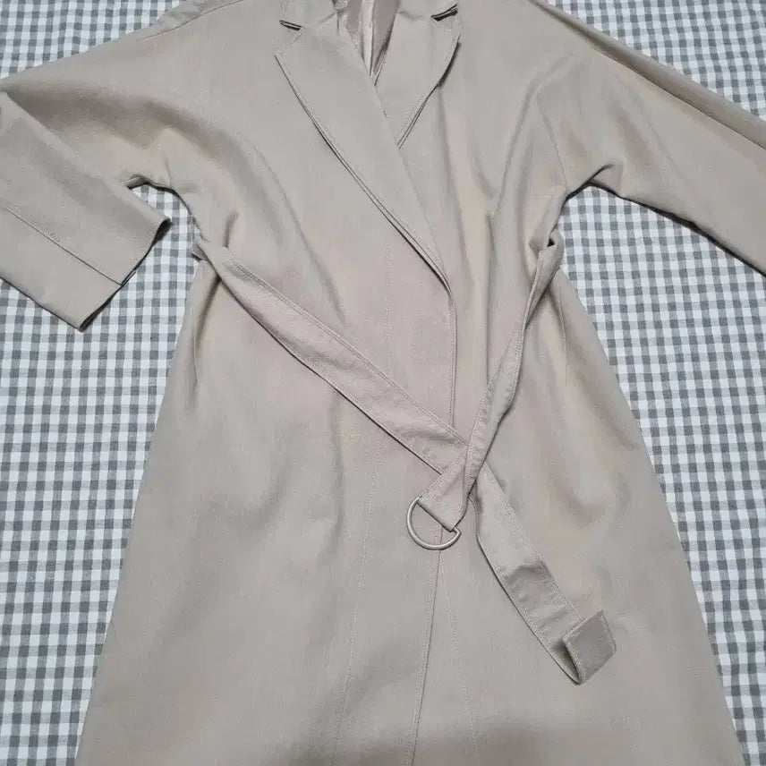 [BUNJANG] Nice Hong Belted Trench Coat Beige / 나이스홍 고급스런  벨티드 트렌치 코트