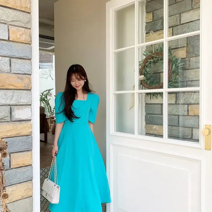 [BUNJANG] Byccini Double Square Ops Dress (Large) / 바이씨니 더블스퀘어ops (라지)
