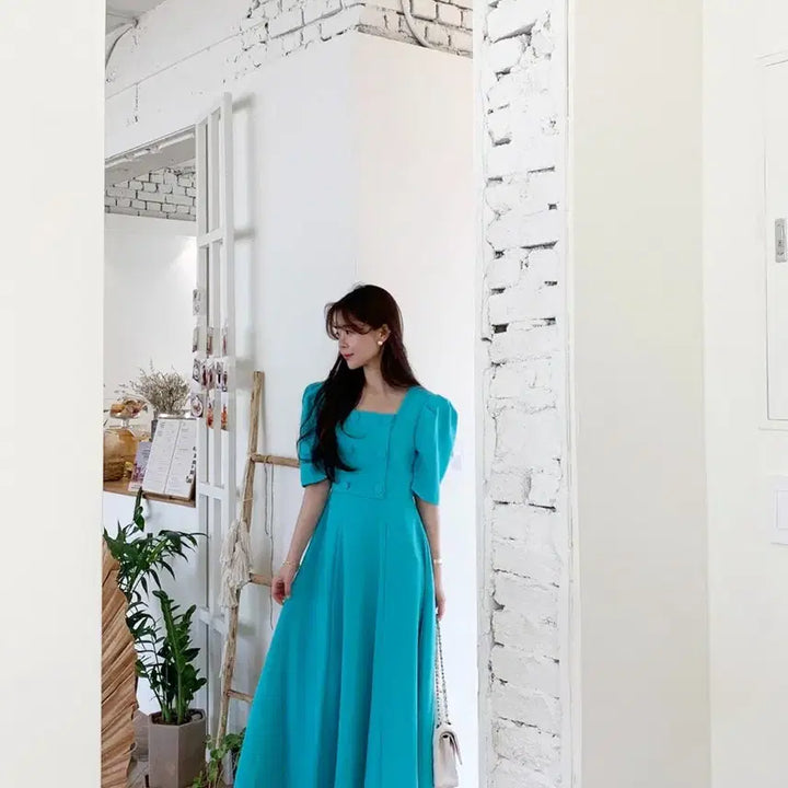 [BUNJANG] Byccini Double Square Ops Dress (Large) / 바이씨니 더블스퀘어ops (라지)